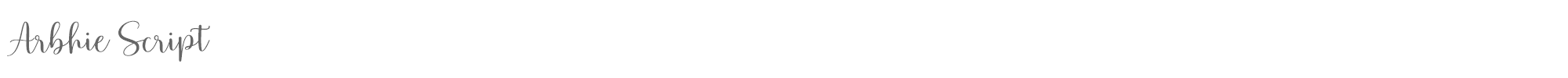 Arbhie Script Arbhie Script.ttf font preview